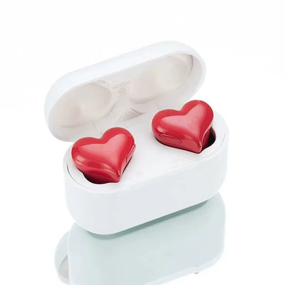 Ax30 Heart-Shaped in Ear Wireless Bluetooth Earphones with Noise Reduction 5.3 Cute and Fashionable Appearance Gift for Girl