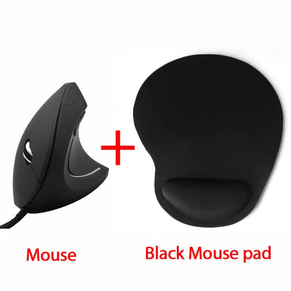 Ergonomic Vertical Mouse USB Plug Wired Right Hand Computer Gaming Mice 1.8M Linelength Optical Mouse Gamer Mouse for Laptop PC