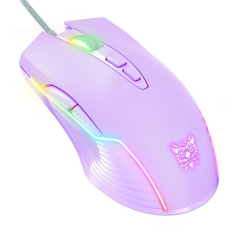 Wired Mechanical Mouse Programmable Mechanical RGB Wired Mouse Light up Computer Mouse Programmable Mouse Holiday Gift Gamers