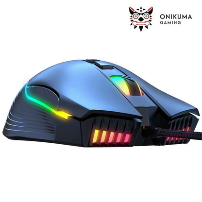 Wired Mechanical Mouse Programmable Mechanical RGB Wired Mouse Light up Computer Mouse Programmable Mouse Holiday Gift Gamers