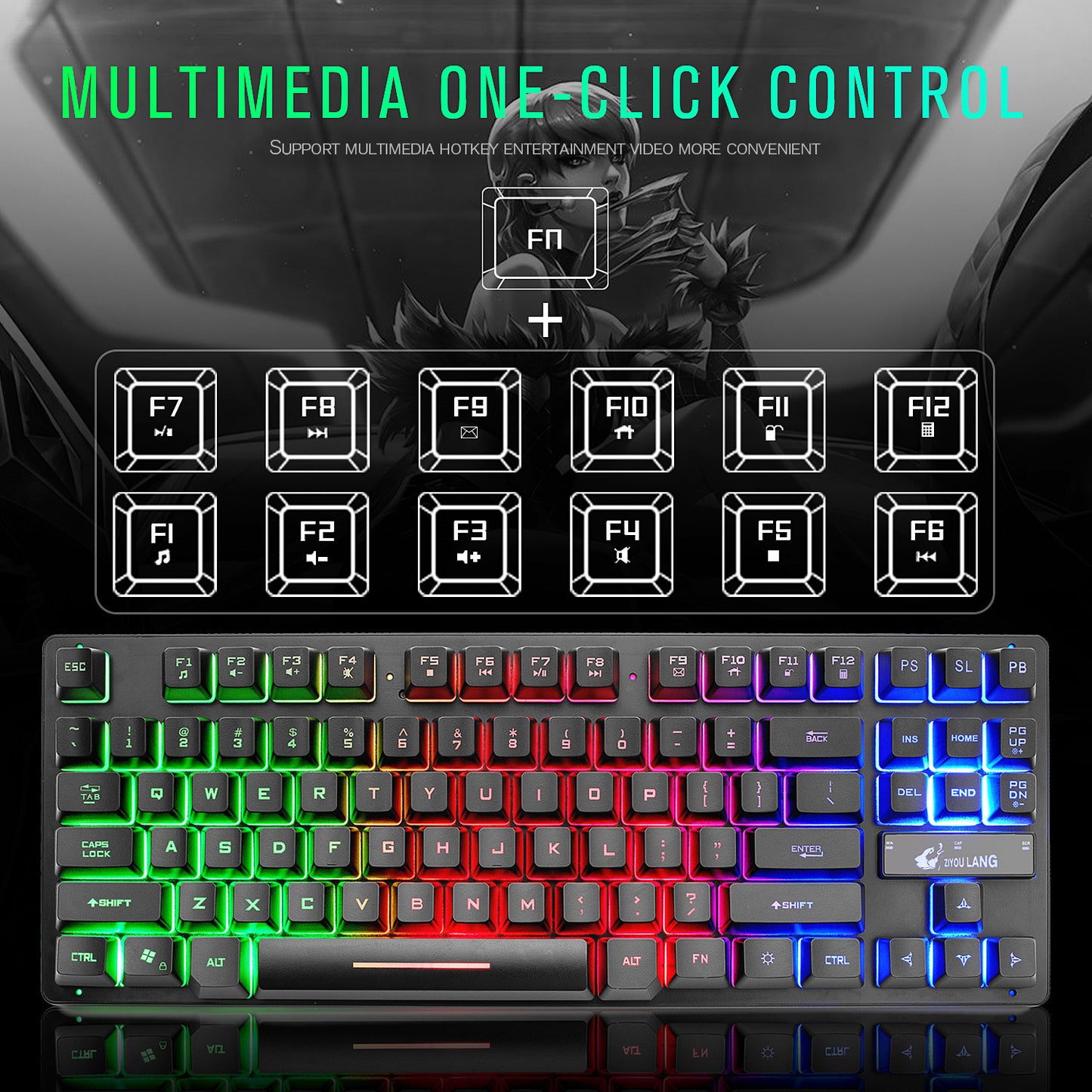 Electronic Games Mechanical Keyboard Notebook Keyboard