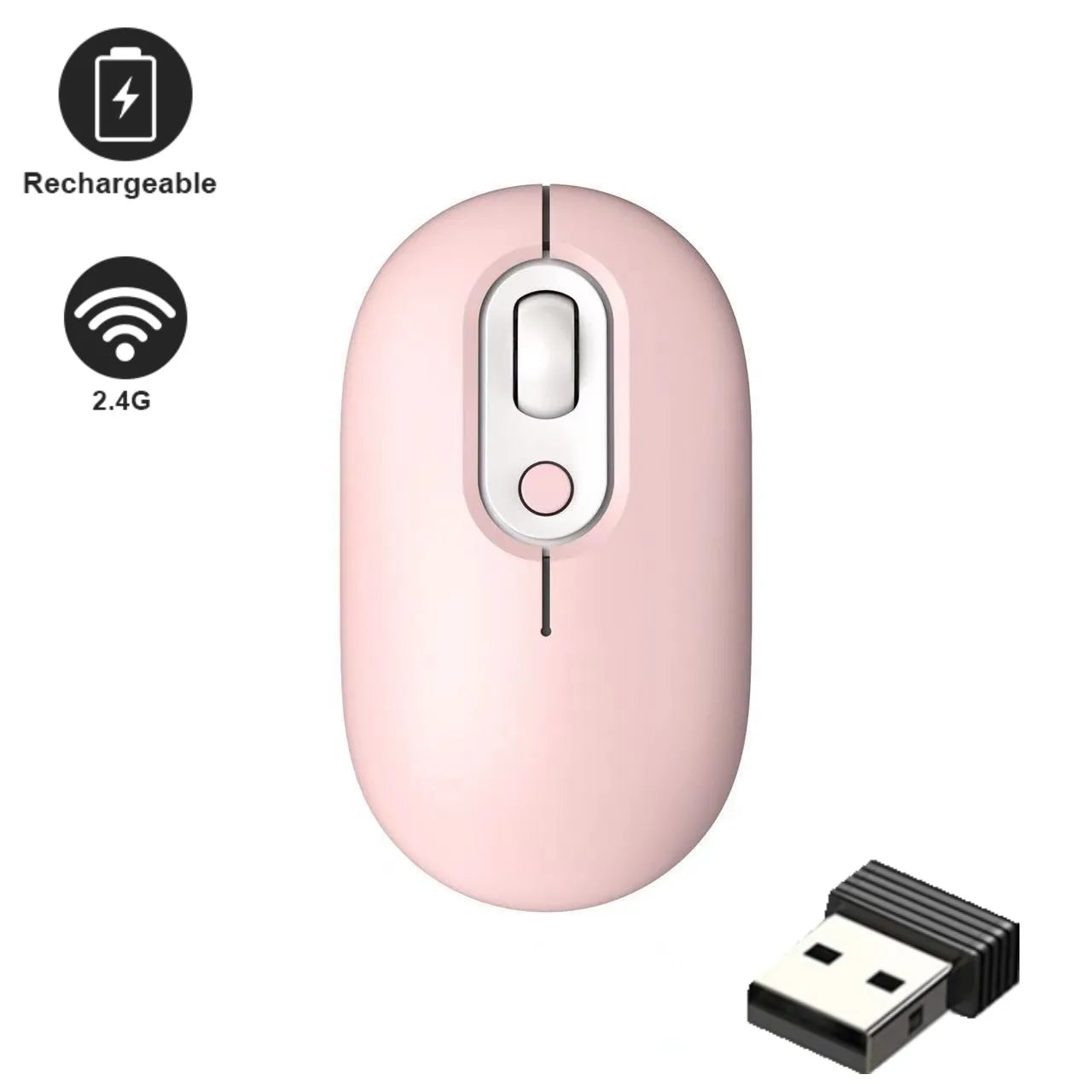 Wireless Mouse Bluetooth RGB Rechargeable Mouse Wireless Computer Silent Mause LED Backlit Ergonomic Gaming Mouse for Laptop PC