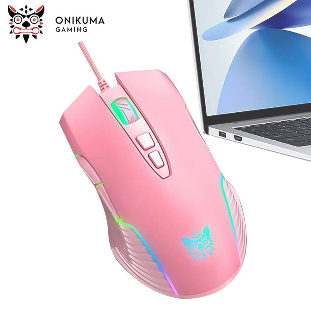 Wired Mechanical Mouse Programmable Mechanical RGB Wired Mouse Light up Computer Mouse Programmable Mouse Holiday Gift Gamers