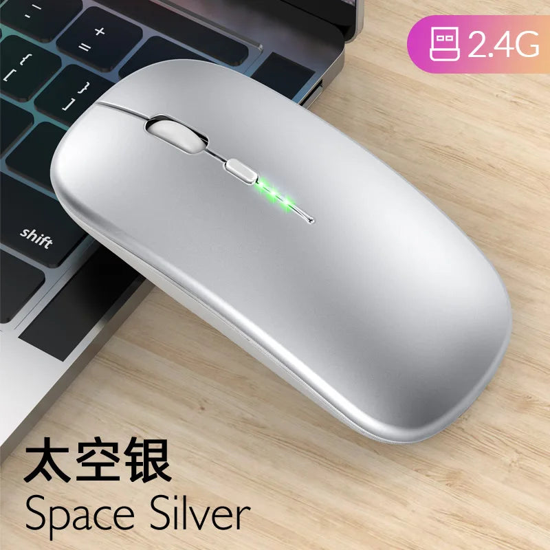 Wireless Mouse Bluetooth RGB Rechargeable Mouse Wireless Computer Silent Mause LED Backlit Ergonomic Gaming Mouse for Laptop PC